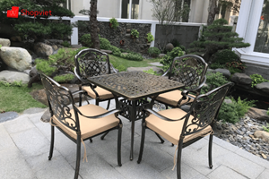 Top 8 bộ bàn ghế nhôm đúc hình vuông đẹp nhất năm 2025